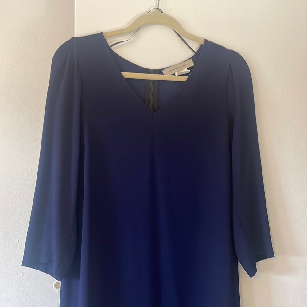 Gerard Darel Three Quarter Sleeve Shift Dress - Picture 2 of 4